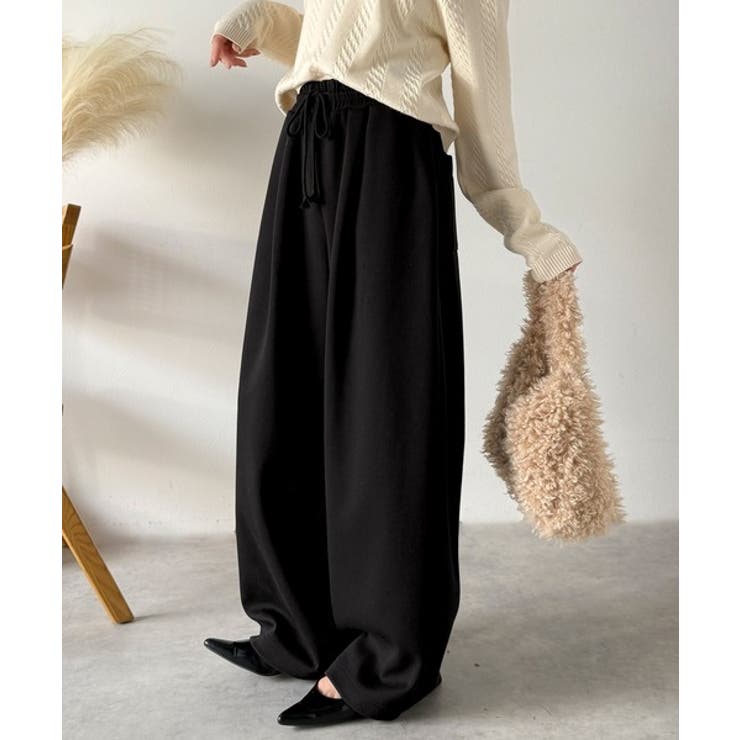 大人の余白をまとうワイドスウェット。ヘビーウェイトスウェットワイドパンツ | Classical Elf  | 詳細画像4 