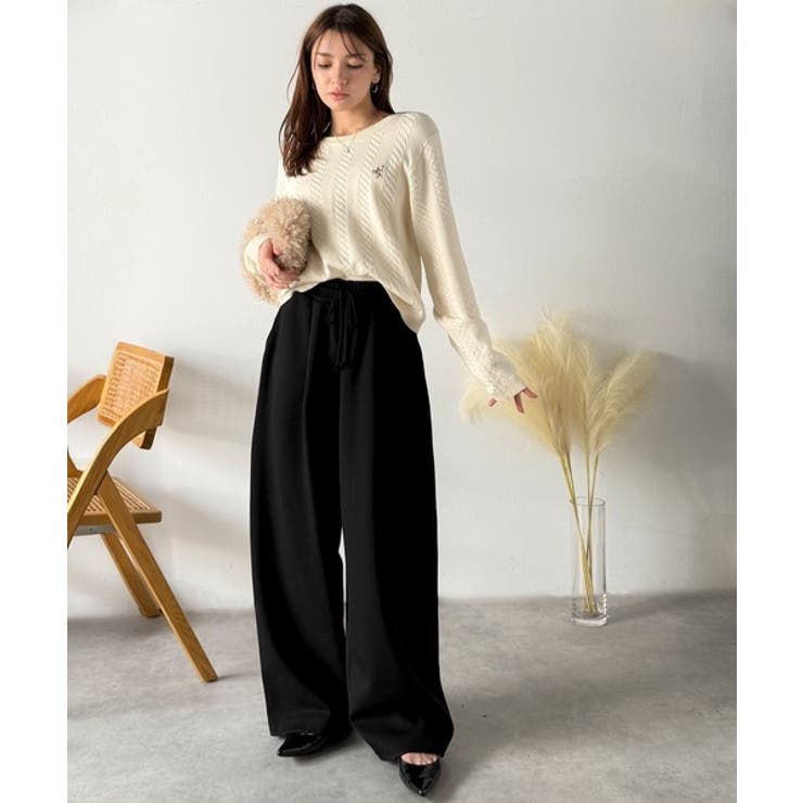 大人の余白をまとうワイドスウェット。ヘビーウェイトスウェットワイドパンツ | Classical Elf  | 詳細画像6 