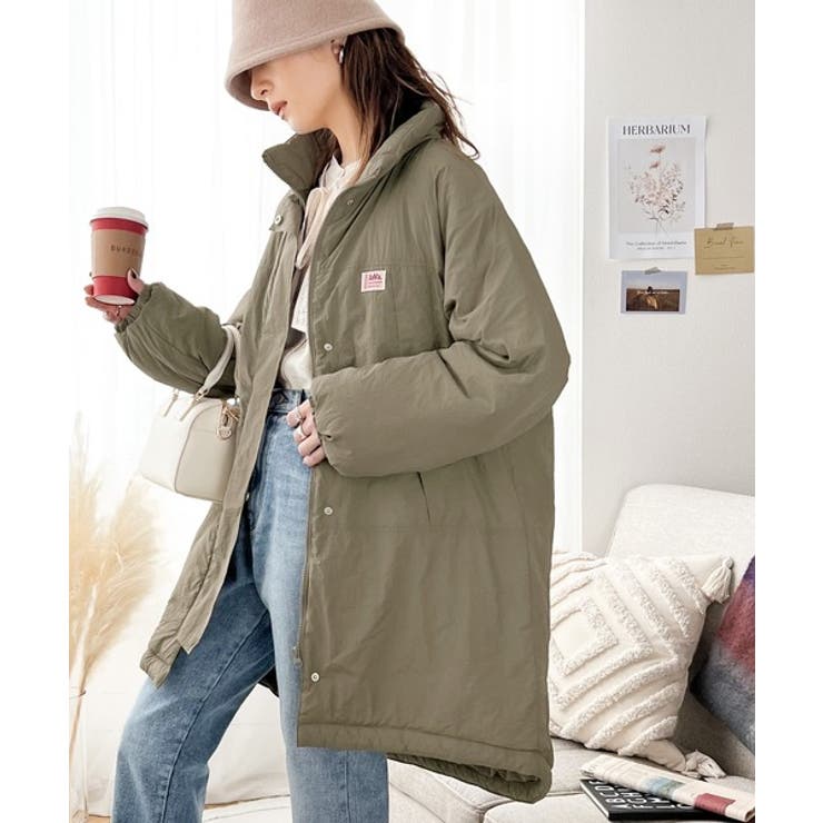 大人スポーティ。シャカシャカ素材スタンドネックミリタリーコート | Classical Elf  | 詳細画像9 