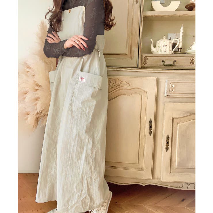 《JaVaジャバ コラボ》１枚で主役級。ミリタリージャンパースカート | Classical Elf  | 詳細画像15 