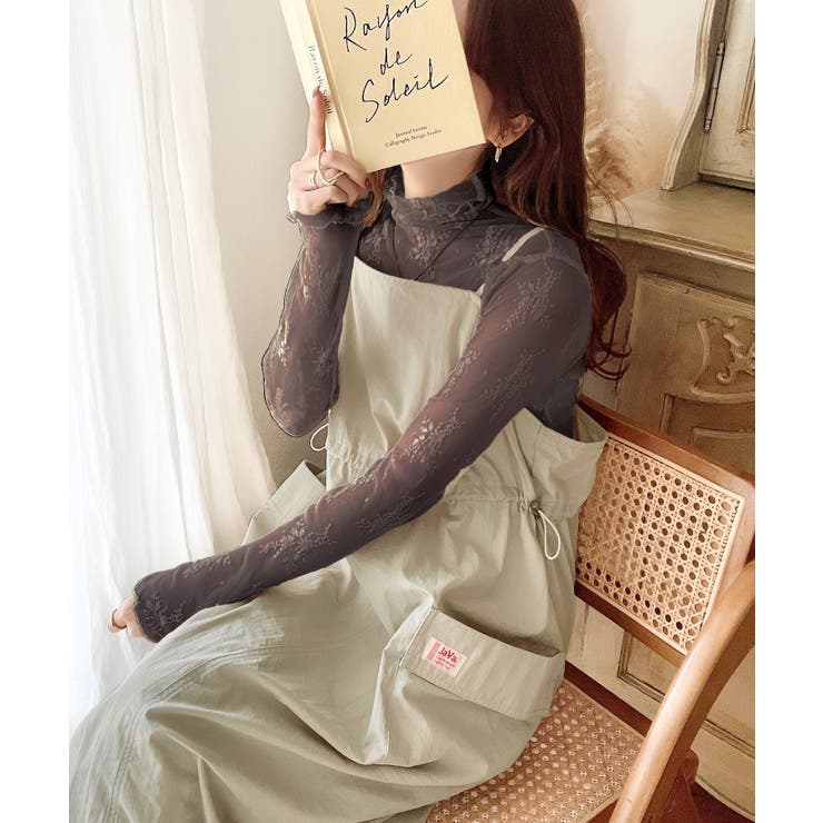 《JaVaジャバ コラボ》１枚で主役級。ミリタリージャンパースカート | Classical Elf  | 詳細画像16 