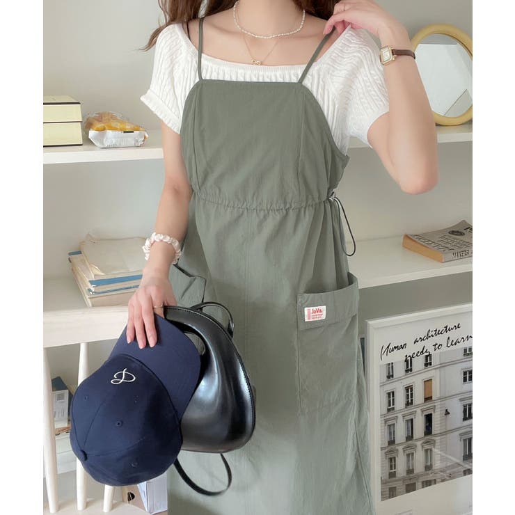 《JaVaジャバ コラボ》１枚で主役級。ミリタリージャンパースカート | Classical Elf  | 詳細画像17 