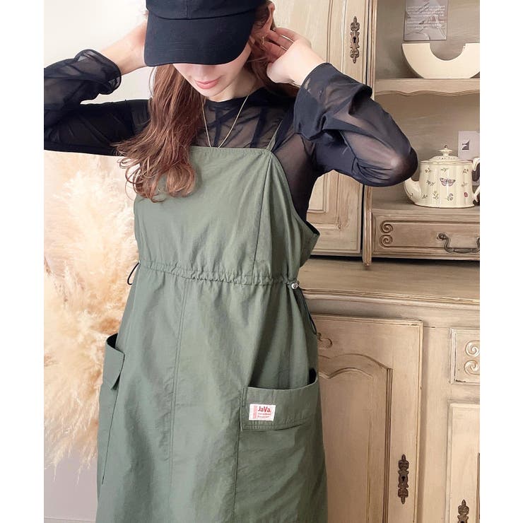 《JaVaジャバ コラボ》１枚で主役級。ミリタリージャンパースカート | Classical Elf  | 詳細画像27 