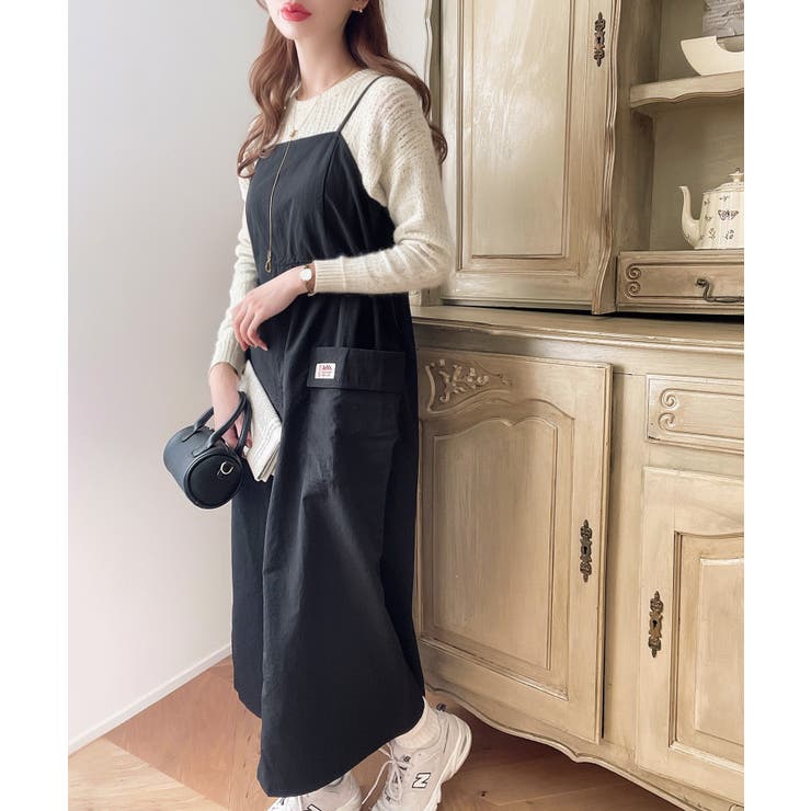 《JaVaジャバ コラボ》１枚で主役級。ミリタリージャンパースカート | Classical Elf  | 詳細画像5 