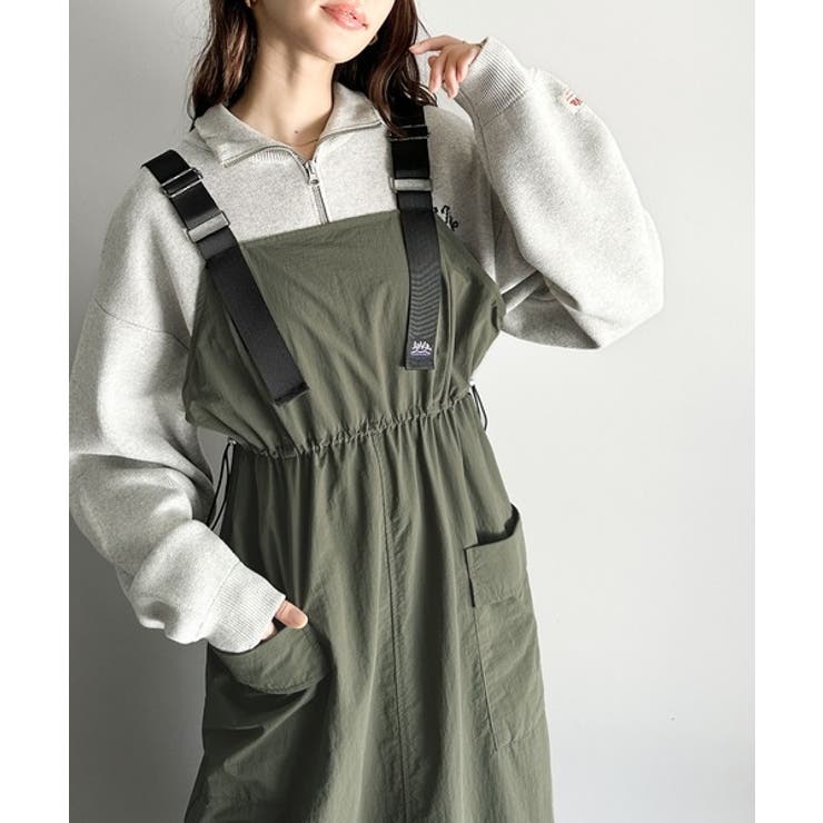 一気にトレンドライクな印象をプラス。肩ベルトナイロンワンピース | Classical Elf  | 詳細画像9 