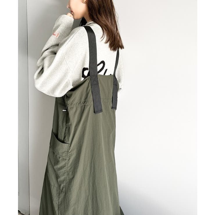 一気にトレンドライクな印象をプラス。肩ベルトナイロンワンピース | Classical Elf  | 詳細画像11 