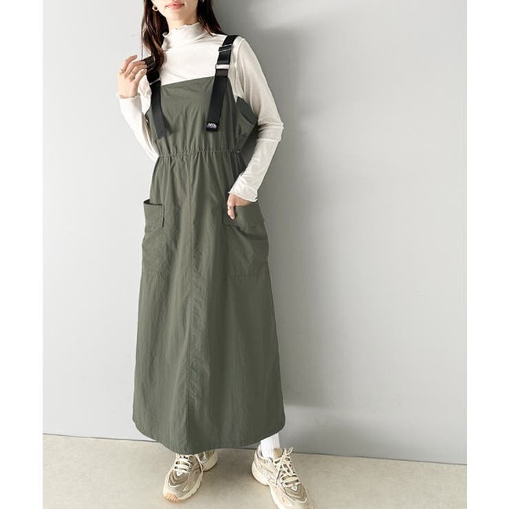 一気にトレンドライクな印象をプラス。肩ベルトナイロンワンピース | Classical Elf  | 詳細画像12 