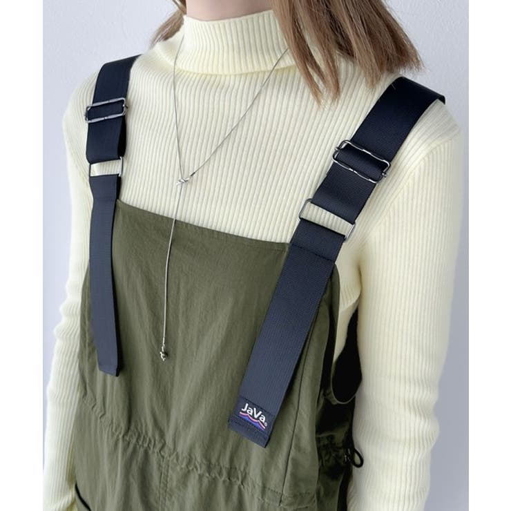 一気にトレンドライクな印象をプラス。肩ベルトナイロンワンピース | Classical Elf  | 詳細画像16 