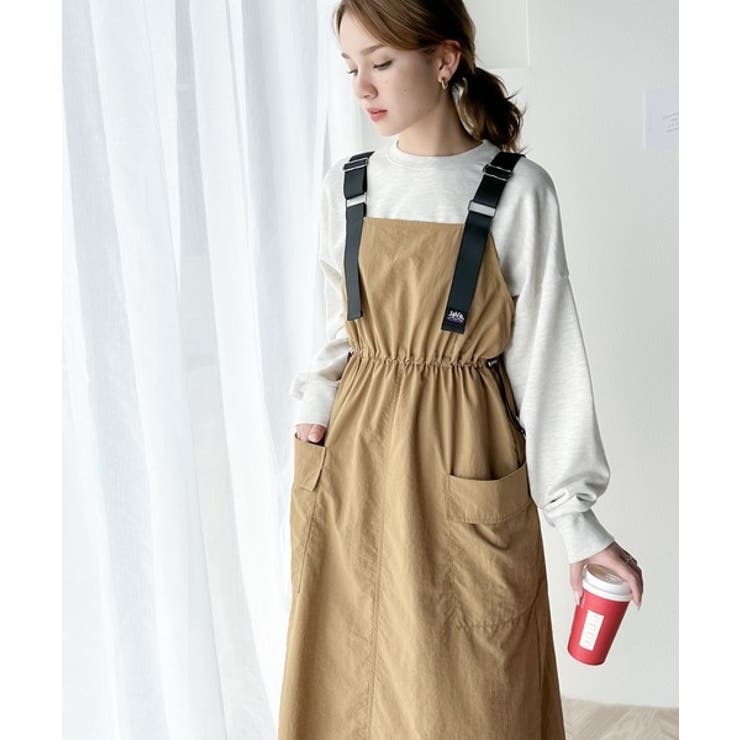 一気にトレンドライクな印象をプラス。肩ベルトナイロンワンピース | Classical Elf  | 詳細画像4 