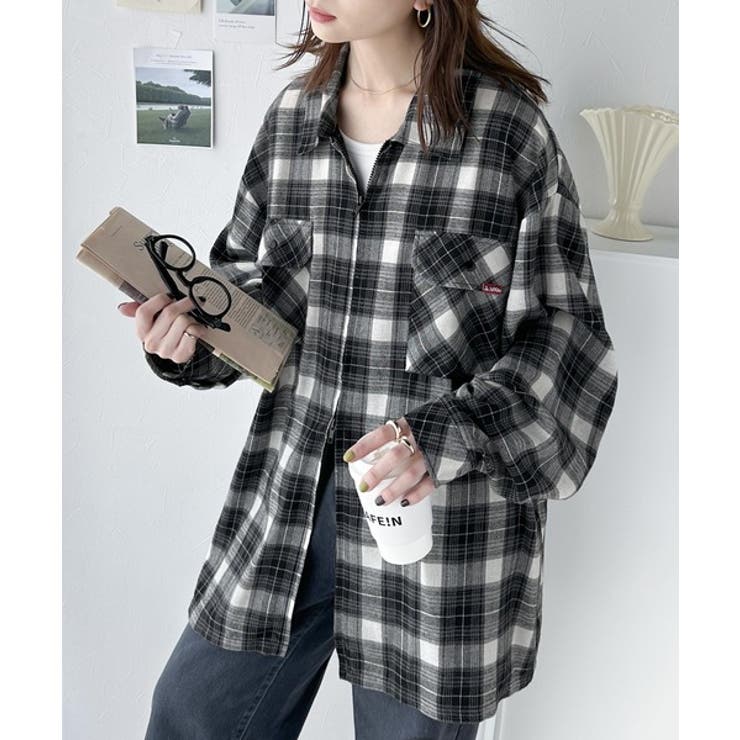 トレンドを詰め込んだ本格派シャツ。オンブレチェック ダブルジップ