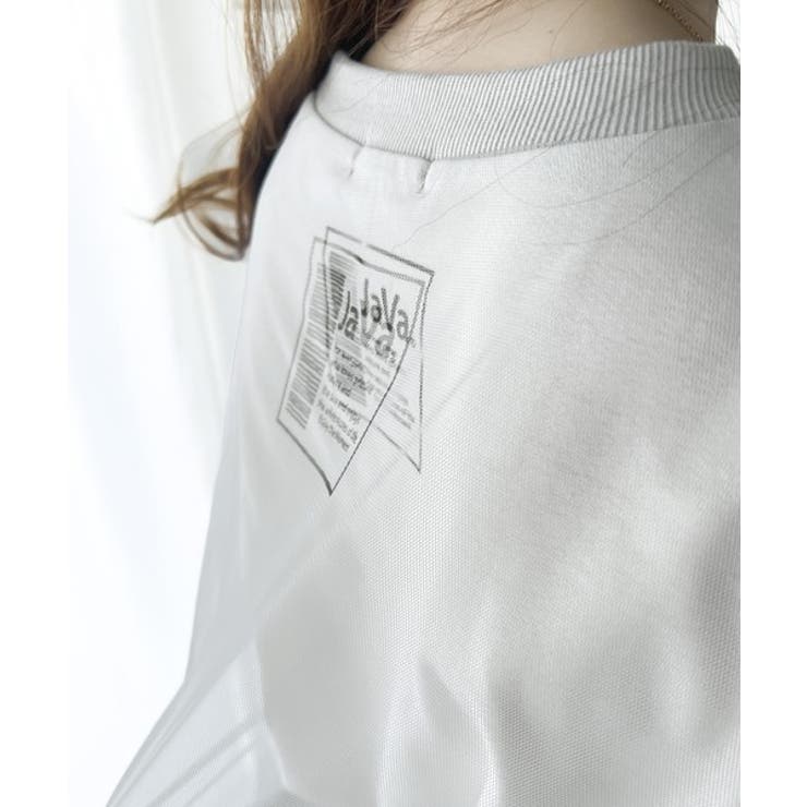 1枚でレイヤードが完成。チュールレイヤードバックプリントTシャツ | Classical Elf  | 詳細画像29 