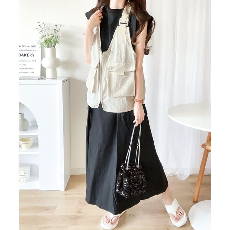 メッシュニットベストレイヤードカットソー - LASUD - LASUD