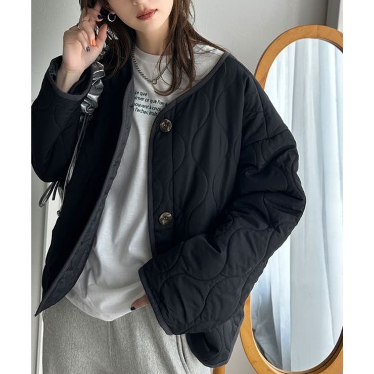 極美品！×BALMAINコラボノーカラーコート！ Javaジャバコラボ》大人カジュアルの大定番。ノーカラー波