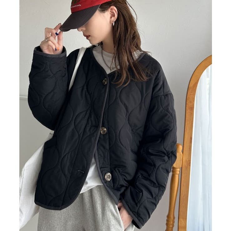 《Javaジャバコラボ》大人カジュアルの大定番。ノーカラー波キルティングコート | Classical Elf  | 詳細画像9 