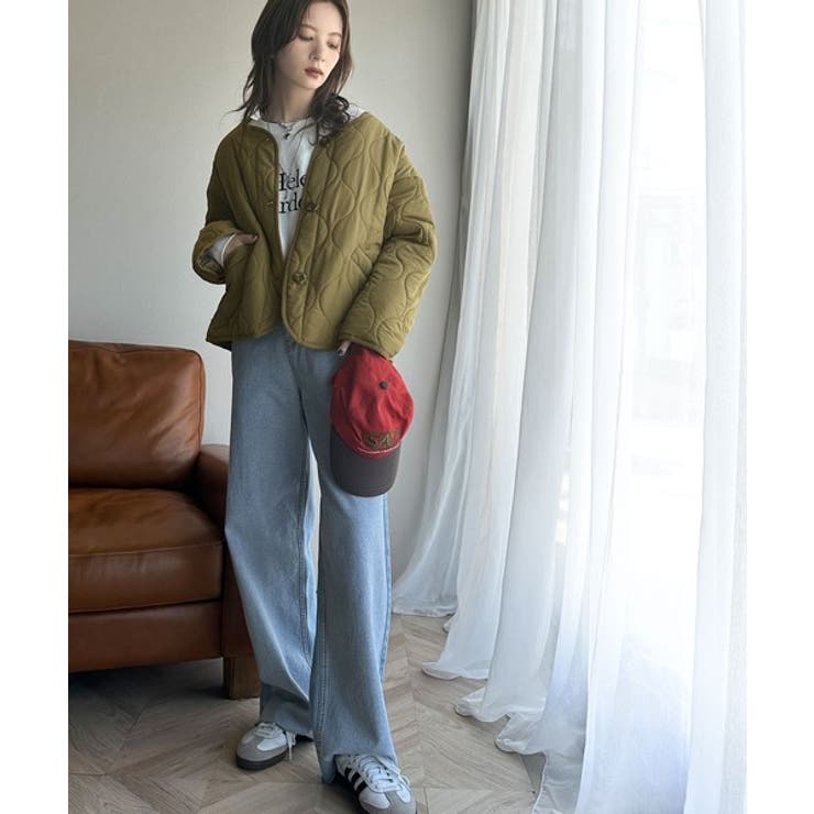 《Javaジャバコラボ》大人カジュアルの大定番。ノーカラー波キルティングコート | Classical Elf  | 詳細画像19 