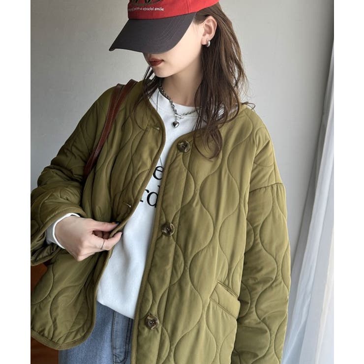 《Javaジャバコラボ》大人カジュアルの大定番。ノーカラー波キルティングコート | Classical Elf  | 詳細画像20 