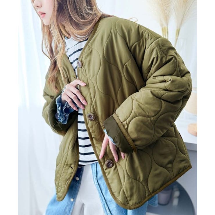 《Javaジャバコラボ》大人カジュアルの大定番。ノーカラー波キルティングコート | Classical Elf  | 詳細画像21 