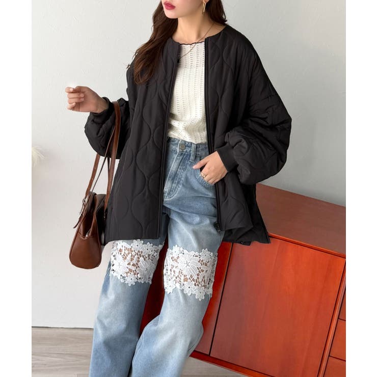 軽やかでこなれ感漂う万能アウター♪サイドファスナーキルティングジャケット | Classical Elf  | 詳細画像10 