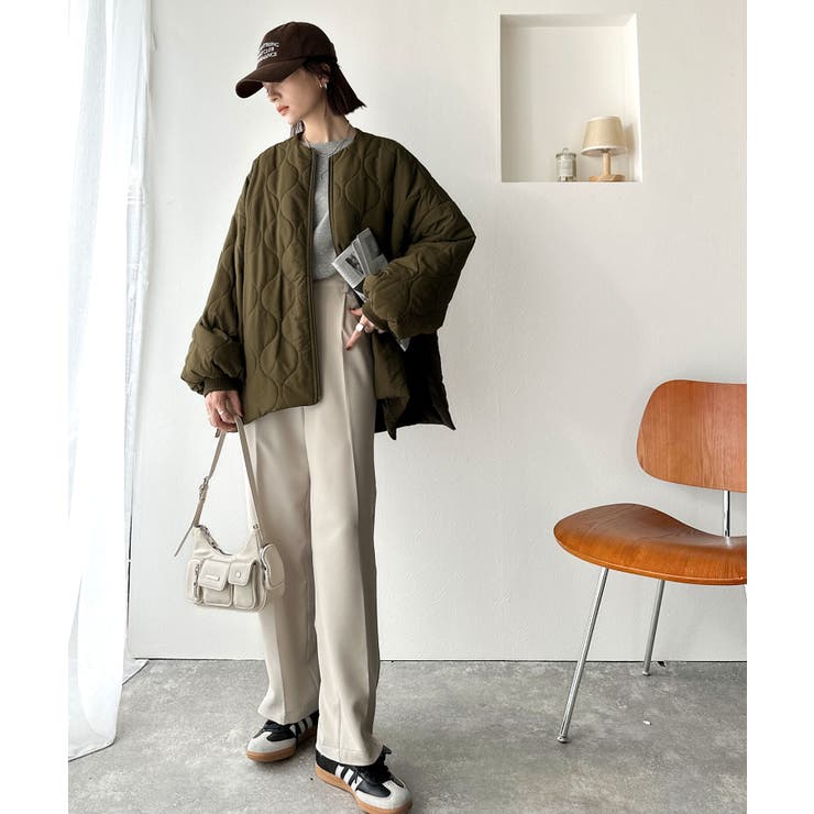 軽やかでこなれ感漂う万能アウター♪サイドファスナーキルティングジャケット | Classical Elf  | 詳細画像12 