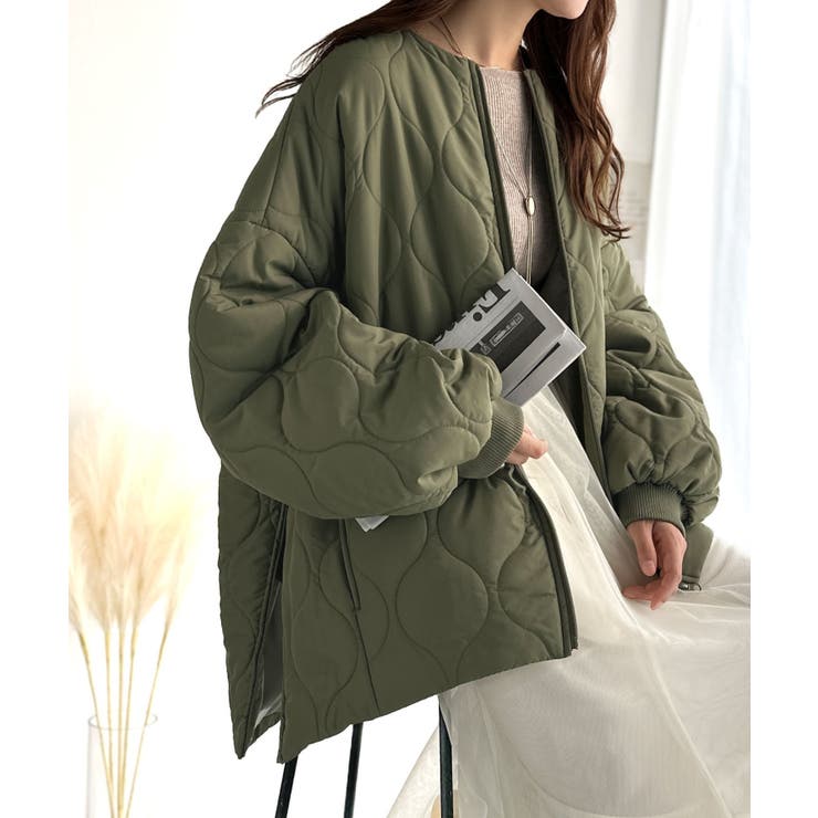 軽やかでこなれ感漂う万能アウター♪サイドファスナーキルティングジャケット | Classical Elf  | 詳細画像22 