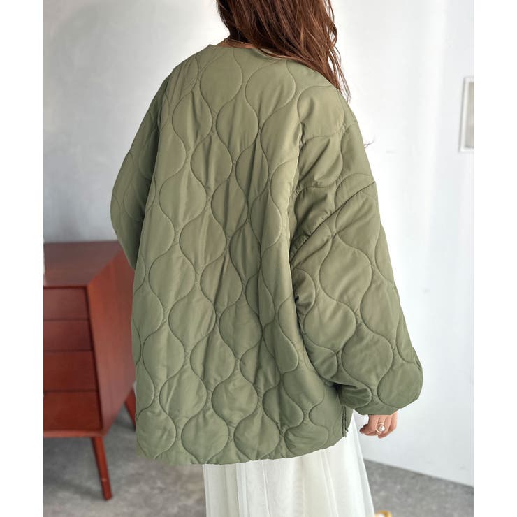 軽やかでこなれ感漂う万能アウター♪サイドファスナーキルティングジャケット | Classical Elf  | 詳細画像26 