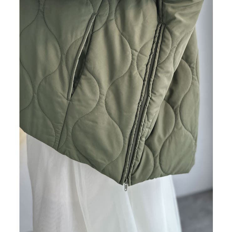 軽やかでこなれ感漂う万能アウター♪サイドファスナーキルティングジャケット | Classical Elf  | 詳細画像27 