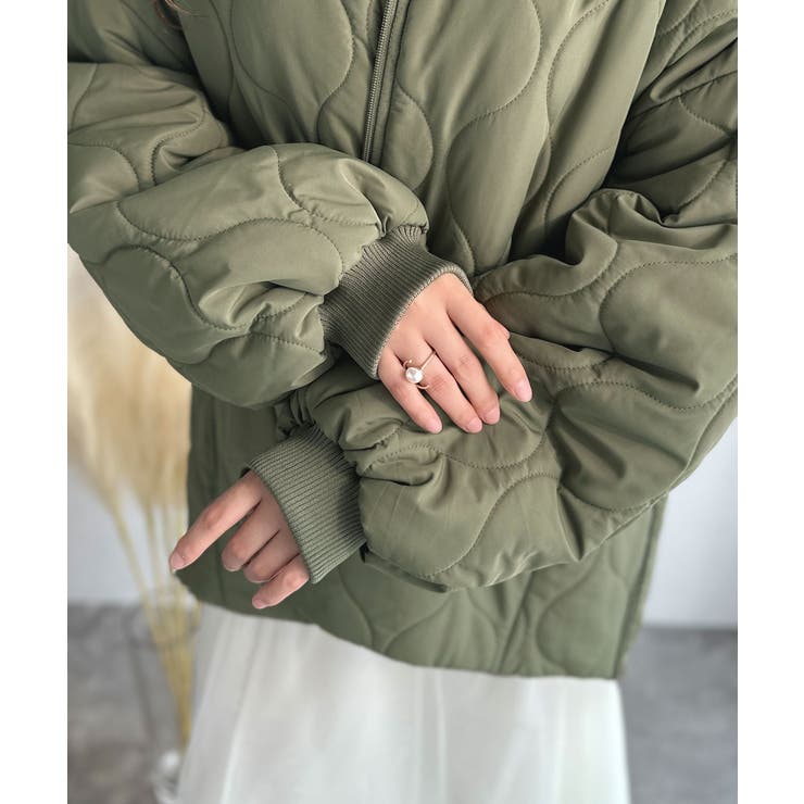 軽やかでこなれ感漂う万能アウター♪サイドファスナーキルティングジャケット | Classical Elf  | 詳細画像29 