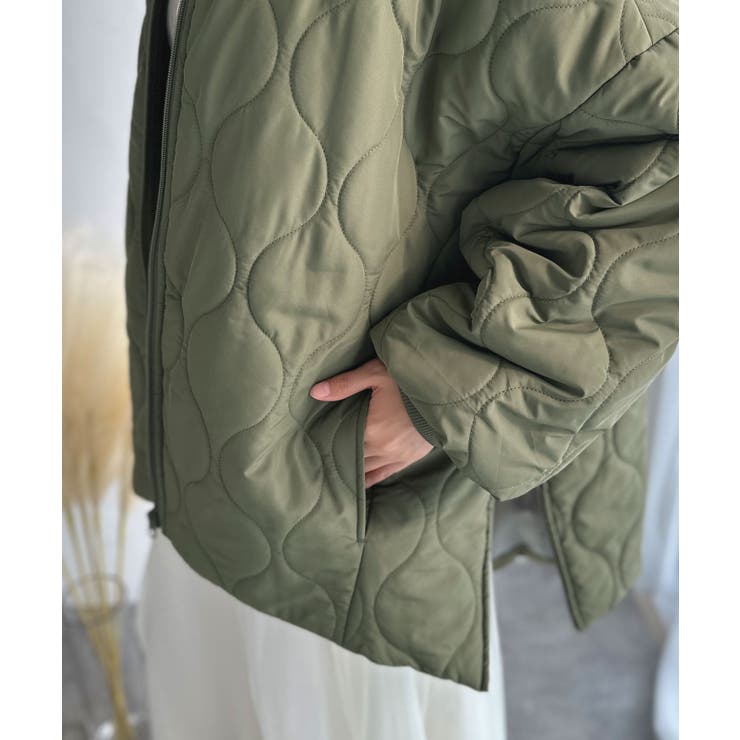 軽やかでこなれ感漂う万能アウター♪サイドファスナーキルティングジャケット | Classical Elf  | 詳細画像30 