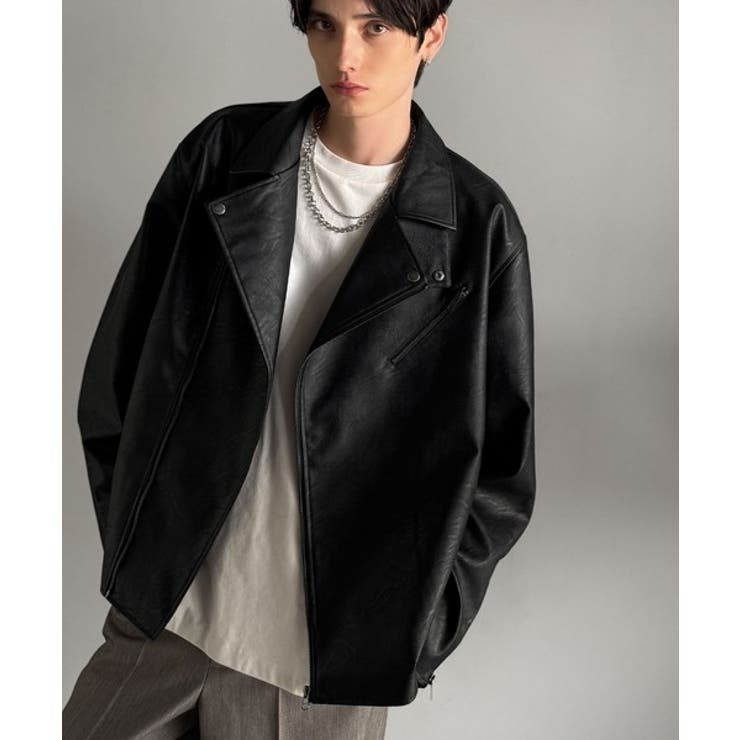 甘さ控えめ、無敵の女っぽさ。フェイクレザーダブルライダースジャケット | Classical Elf  | 詳細画像14 