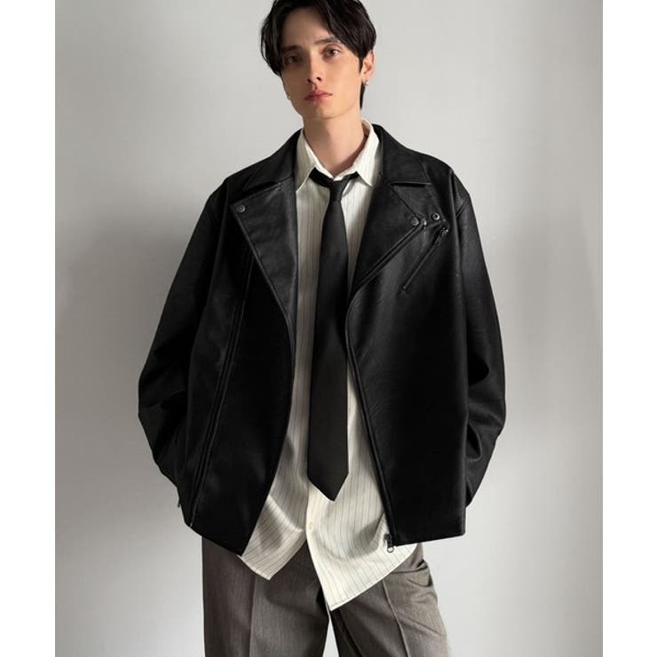 甘さ控えめ、無敵の女っぽさ。フェイクレザーダブルライダースジャケット | Classical Elf  | 詳細画像16 