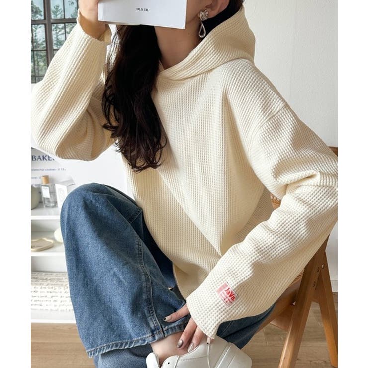 アイボリー | 大人の洗練された日常を。ヘビーウェイトワッフルフーディー | Classical Elf 