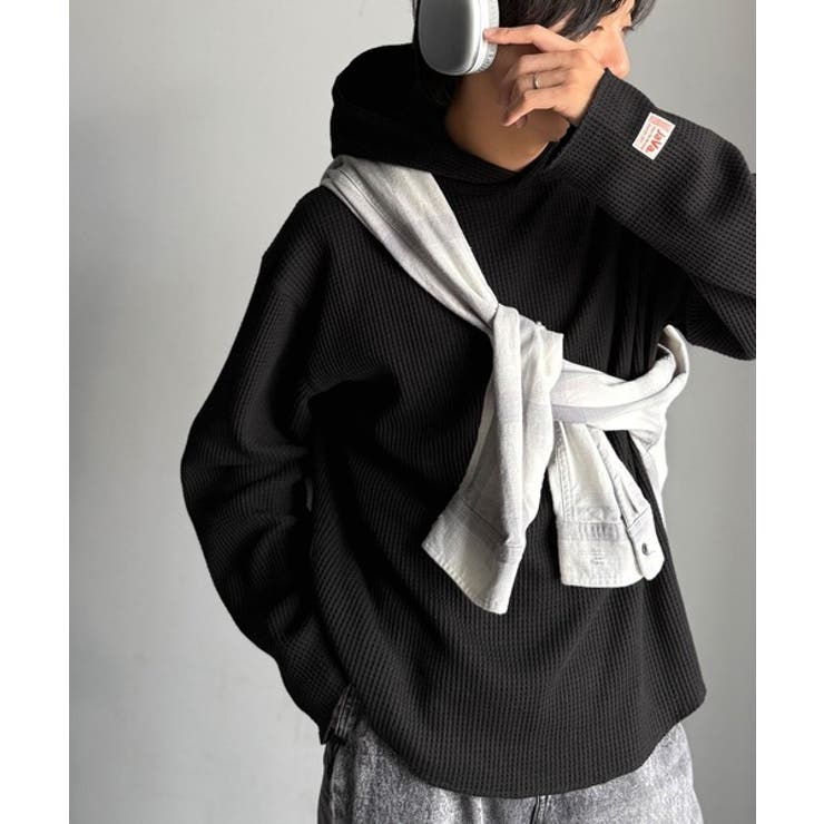 大人の洗練された日常を。ヘビーウェイトワッフルフーディー | Classical Elf  | 詳細画像20 