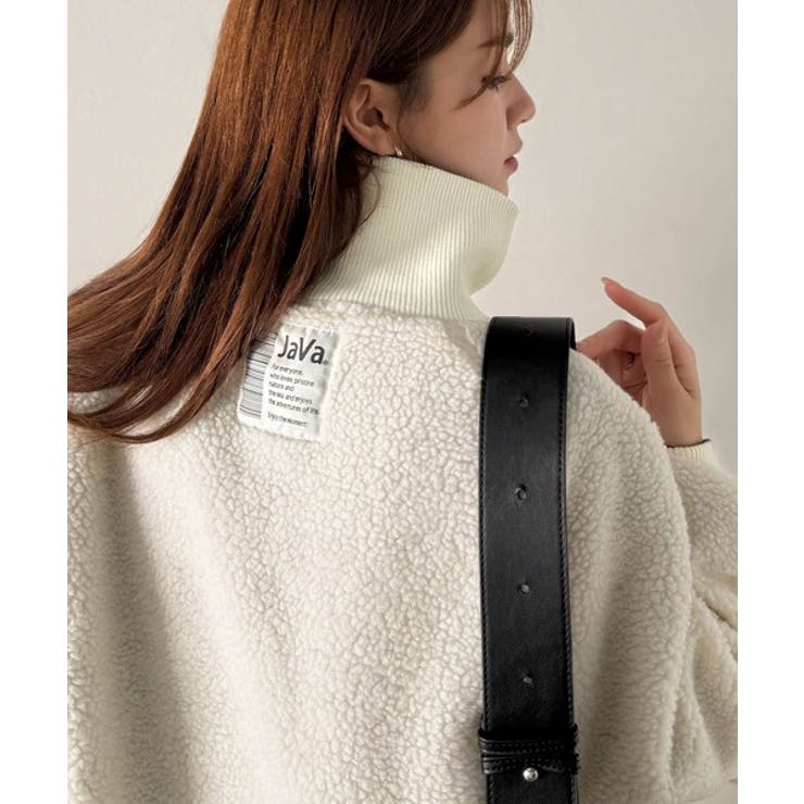 気分に合わせて変化を楽しむ。2wayフェイクレザー×ボアリバーシブルブルゾン | Classical Elf  | 詳細画像9 