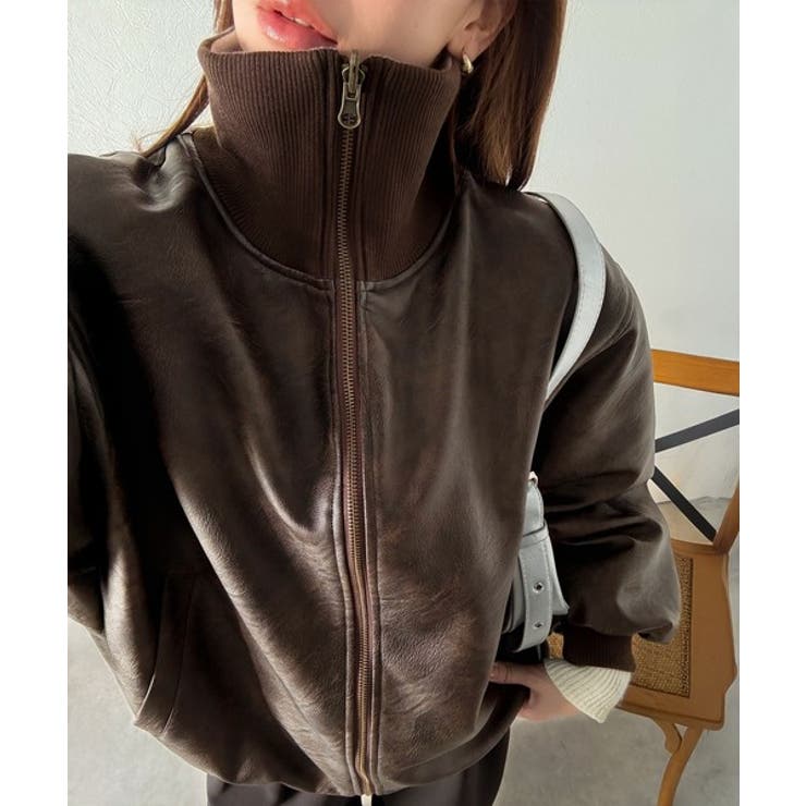 気分に合わせて変化を楽しむ。2wayフェイクレザー×ボアリバーシブルブルゾン | Classical Elf  | 詳細画像36 