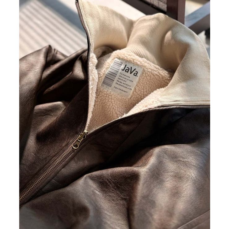 気分に合わせて変化を楽しむ。2wayフェイクレザー×ボアリバーシブルブルゾン | Classical Elf  | 詳細画像39 