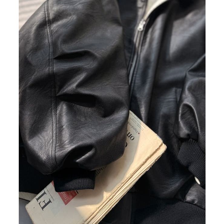 気分に合わせて変化を楽しむ。2wayフェイクレザー×ボアリバーシブルブルゾン | Classical Elf  | 詳細画像40 