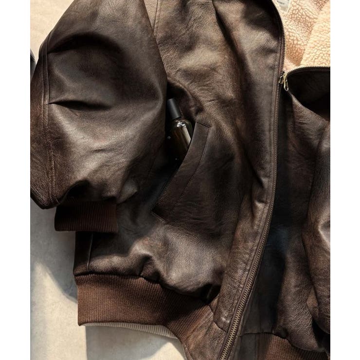 気分に合わせて変化を楽しむ。2wayフェイクレザー×ボアリバーシブルブルゾン | Classical Elf  | 詳細画像44 