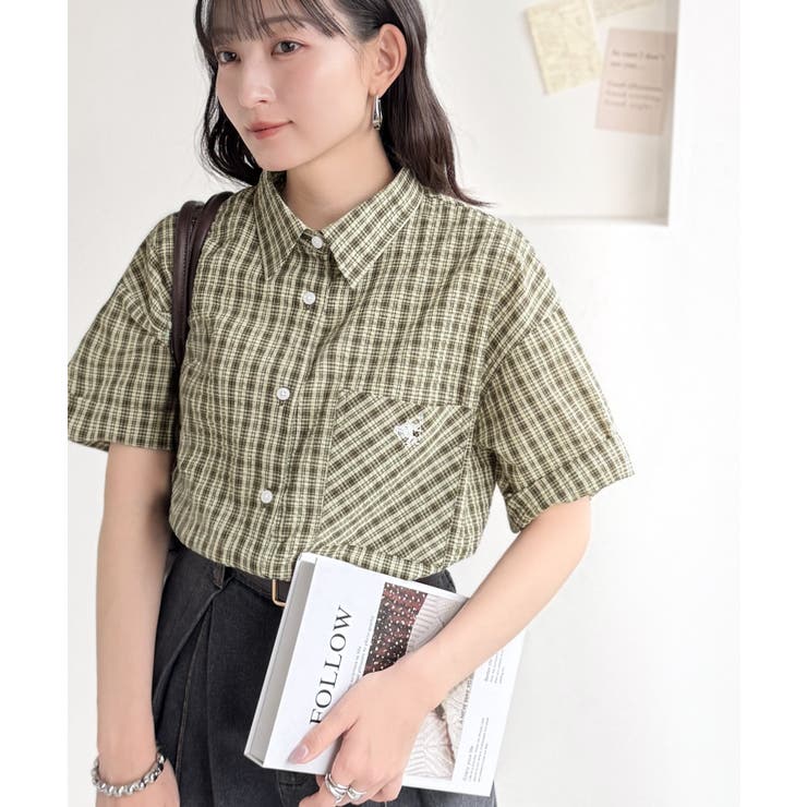 《JaVaジャバコラボ》ベーシックに、垢抜けを。胸ポケット刺繍サッカーチェックシ… | Classical Elf  | 詳細画像24 