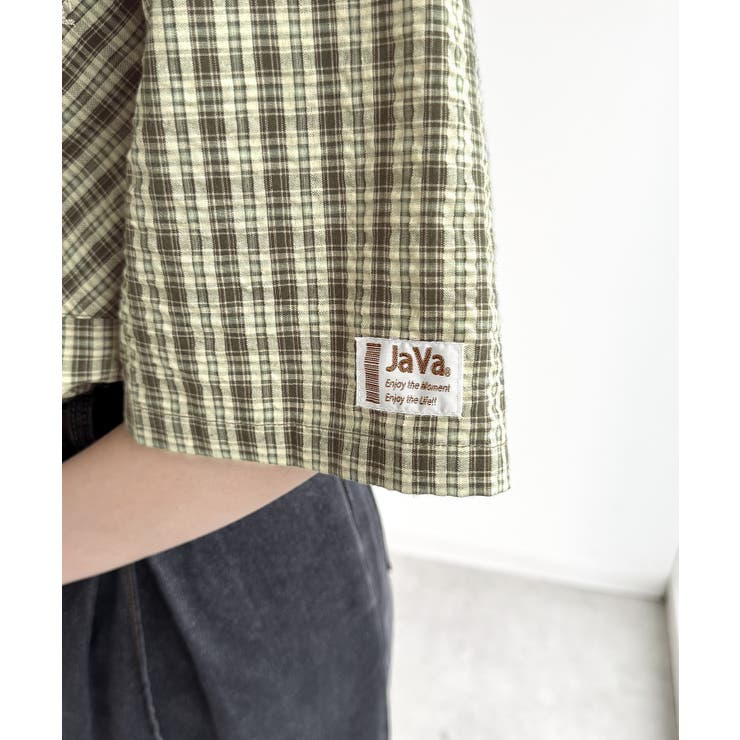《JaVaジャバコラボ》ベーシックに、垢抜けを。胸ポケット刺繍サッカーチェックシ… | Classical Elf  | 詳細画像54 