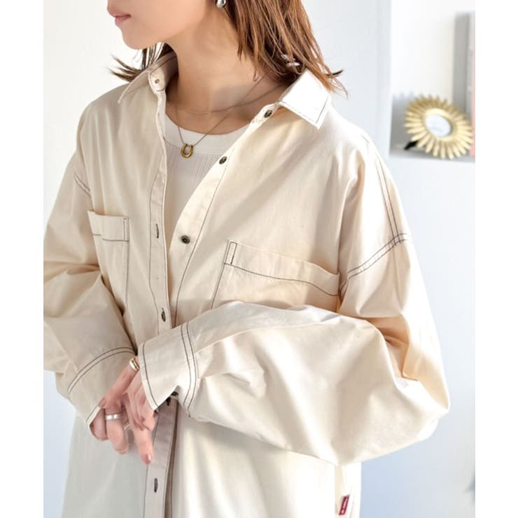 《JaVaジャバコラボ》ラフに羽織れる着回し力抜群の一枚◎綿100%ビックポケッ… | Classical Elf  | 詳細画像7 