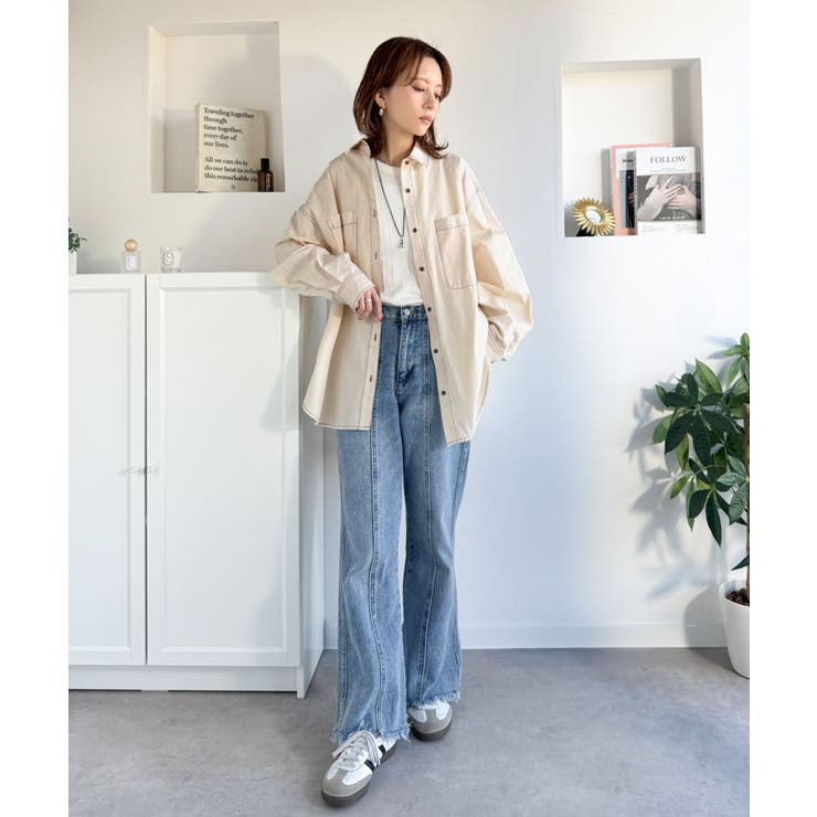 《JaVaジャバコラボ》ラフに羽織れる着回し力抜群の一枚◎綿100%ビックポケッ… | Classical Elf  | 詳細画像9 