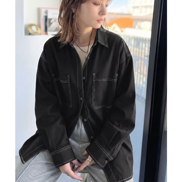 《JaVaジャバコラボ》ラフに羽織れる着回し力抜群の一枚◎綿100%ビックポケッ… | Classical Elf  | 詳細画像10 