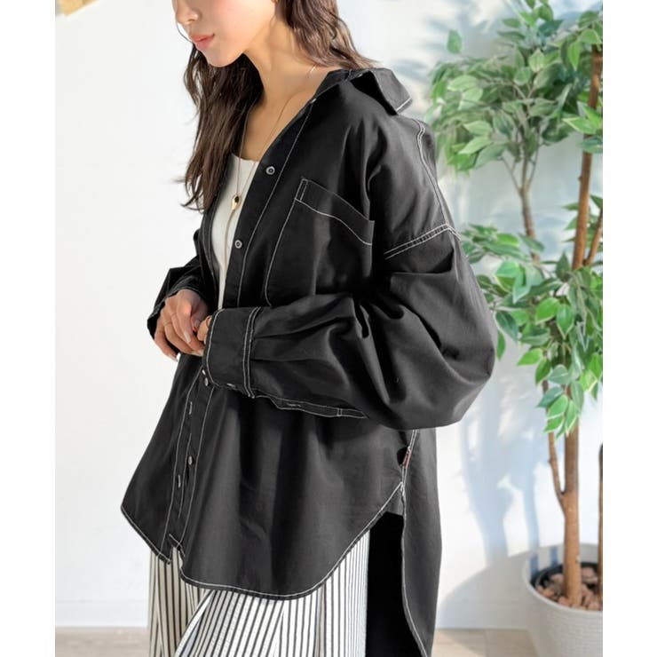 《JaVaジャバコラボ》ラフに羽織れる着回し力抜群の一枚◎綿100%ビックポケッ… | Classical Elf  | 詳細画像15 