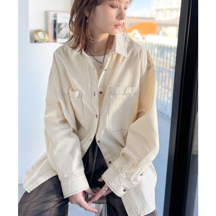 《JaVaジャバコラボ》ラフに羽織れる着回し力抜群の一枚◎綿100%ビックポケッ… | Classical Elf  | 詳細画像2 