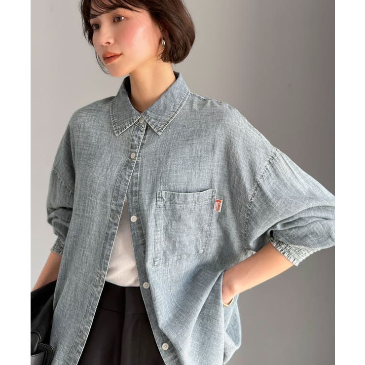 《JaVaジャバコラボ》サラッとコットン100％オーバーサイズ胸ポケットシアーデ… | Classical Elf  | 詳細画像8 