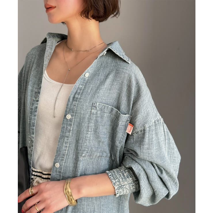 《JaVaジャバコラボ》サラッとコットン100％オーバーサイズ胸ポケットシアーデ… | Classical Elf  | 詳細画像12 