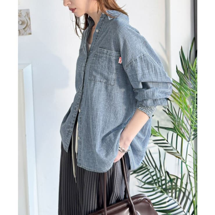 《JaVaジャバコラボ》サラッとコットン100％オーバーサイズ胸ポケットシアーデ… | Classical Elf  | 詳細画像21 