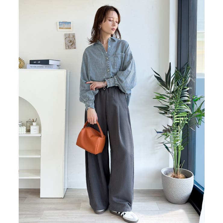 《JaVaジャバコラボ》サラッとコットン100％オーバーサイズ胸ポケットシアーデ… | Classical Elf  | 詳細画像24 