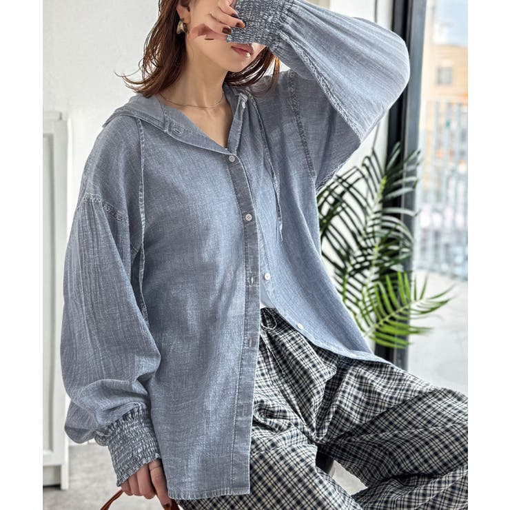 《JaVaジャバコラボ》軽やかに、さらりと。コットン100％フード付き袖シャーリ… | Classical Elf  | 詳細画像11 