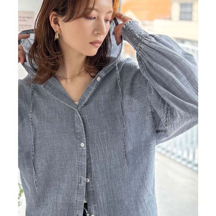 《JaVaジャバコラボ》軽やかに、さらりと。コットン100％フード付き袖シャーリ… | Classical Elf  | 詳細画像12 